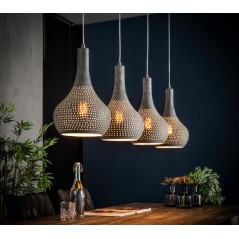 ZI Hanging lamp 4L punch cone